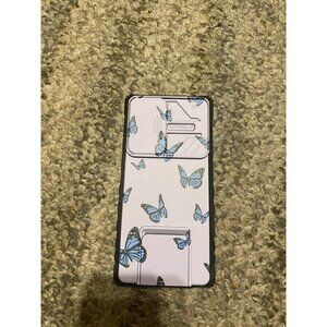 New Purple Butterfly Phone Case W/ Stand Samsung Galaxy S22